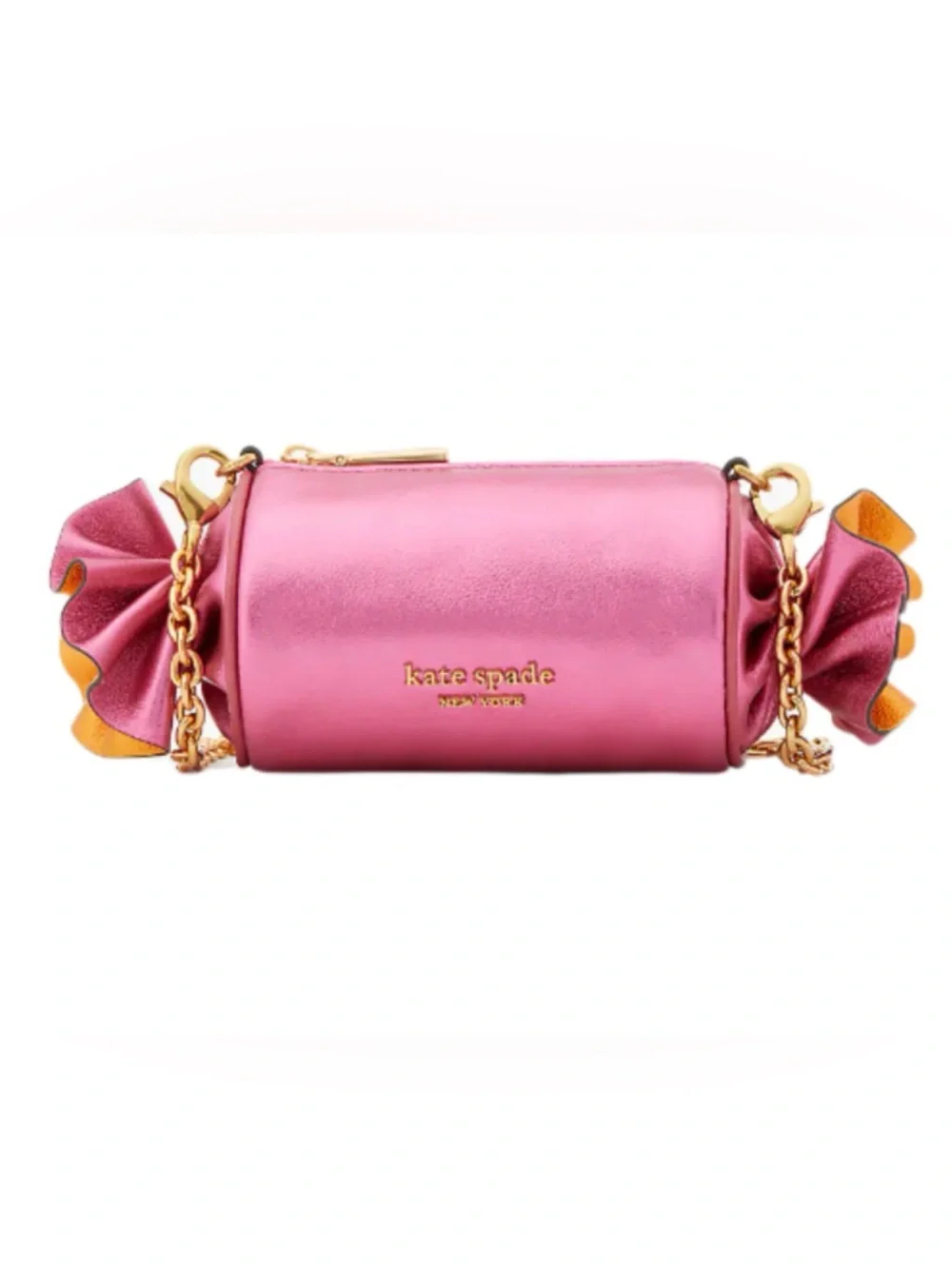 Kate Spade Metallic mini sweet treats crossbody